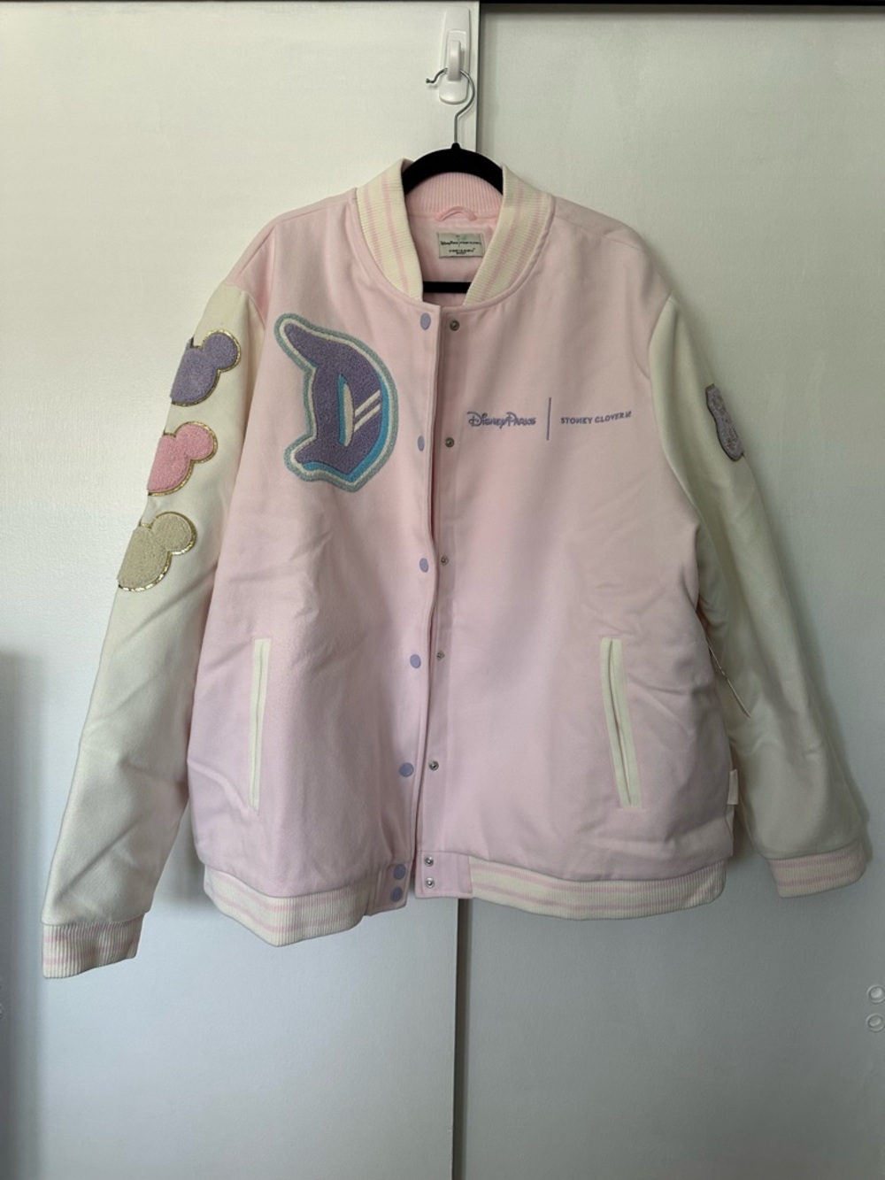 Disney x Stoney Clover Pink Varsity Jacket new with tags size 2x - Picture 1 of 11